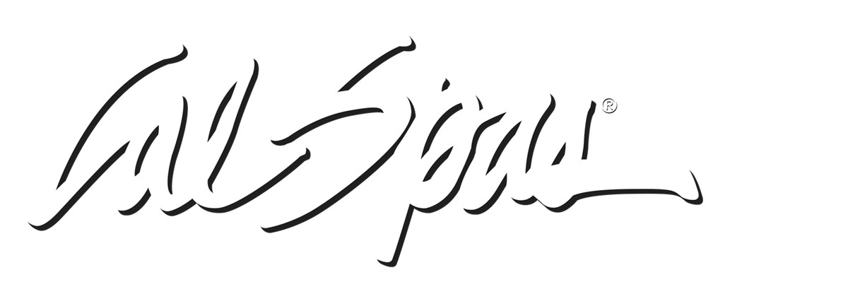 Calspas White logo hot tubs spas for sale Pittsburgh